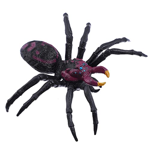 Amosfun 1 STK Schwarzes Spinnenspielzeug Halloween-Spielzeug Spielzeuge Spinnenstreich Requisite Halloween-streich-Requisite Streich Spinne Tier Modell Kind Plastik von Amosfun