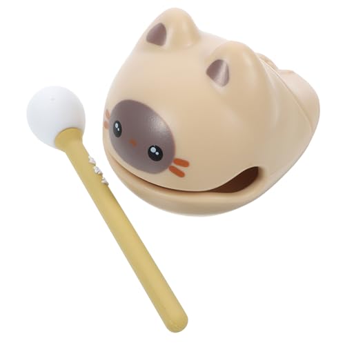 Amosfun 1 Satz Katzenform Rhythmusspielzeug Musikalisches Percussion Instrument für Stressabbau und Niedliches Cartoon Design Tragbar für Büro Tanz und Yoga Vielseitig Einsetzbar von Amosfun