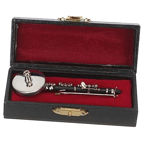 Amosfun Miniaturklarinette Mini- -Ornament-miniaturen Maßstab 1/12 Simuliertes Klarinettenmodell Ideales Amosfun Miniaturklarinette Mini- -Ornament-miniaturen Maßstab 1/12 Simuliertes Klarinettenmodell Ideales von Amosfun