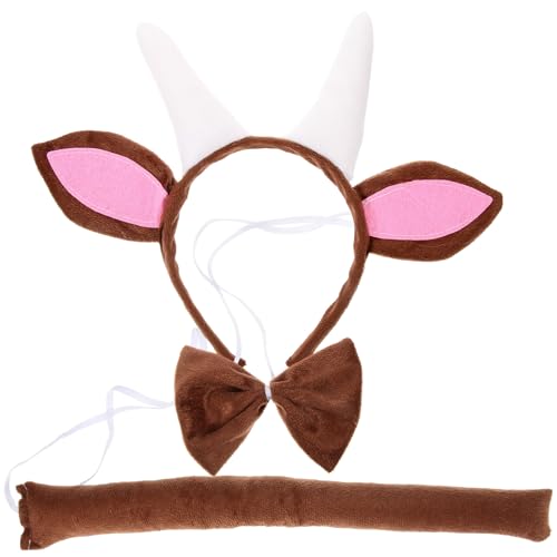 Amosfun 1 Satz Kopfschmuck Aus Ziegenhörnern Ziegenkostüm-set Stirnband Aus Antilopenhorn Tier-cosplay-kostüm Plüschziegenschwanz Und -ohren Plüsch Fliege Trompete Kind Ziegenhorn Stoff Amosfun 1 Satz Kopfschmuck Aus Ziegenhörnern Ziegenkostüm-set Stirnband Aus Antilopenhorn Tier-cosplay-kostüm Plüschziegenschwanz Und -ohren Plüsch Fliege Trompete Kind Ziegenhorn Stoff von Amosfun