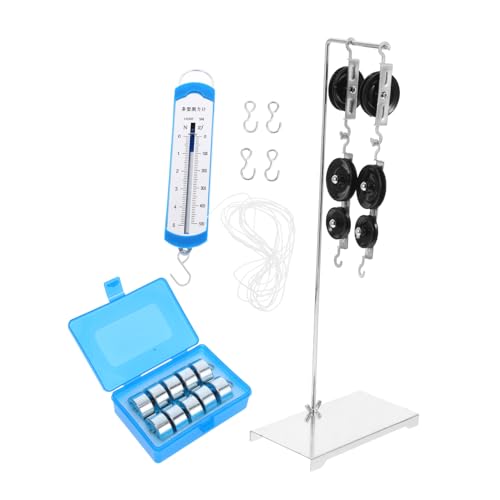 Amosfun Physik Bausatz Flaschenzug Satz mit Halterung Experimentierkasten für Mechanik und Robustes Lernspielzeug für Schüler für Physikunterricht und Experimente Amosfun Physik Bausatz Flaschenzug Satz mit Halterung Experimentierkasten für Mechanik und Robustes Lernspielzeug für Schüler für Physikunterricht und Experimente von Amosfun