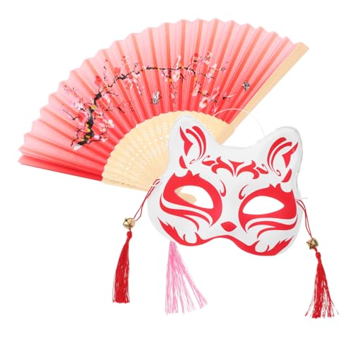 Amosfun 1 Set Maskenverkleidung im antiken Stil halloween accessories zubehör halloween Japanische Festmasken Fuchs - gesichtsmaske Fan für Party kreative PVC+Stoff Amosfun 1 Set Maskenverkleidung im antiken Stil halloween accessories zubehör halloween Japanische Festmasken Fuchs - gesichtsmaske Fan für Party kreative PVC+Stoff von Amosfun