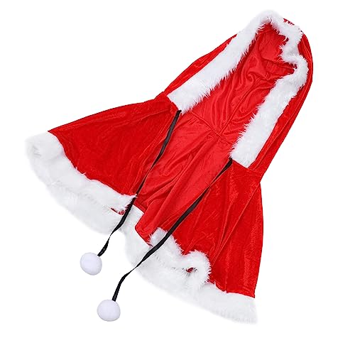Amosfun 1 Stk Weihnachtskostüm catchring scarf Weihnachtsmannkostüm für Mädchen Leistungskostüm für Frauen Mädchenkleidung Umhänge für Frauen elegant Weihnachtspackungen Partykostüm Mode von Amosfun