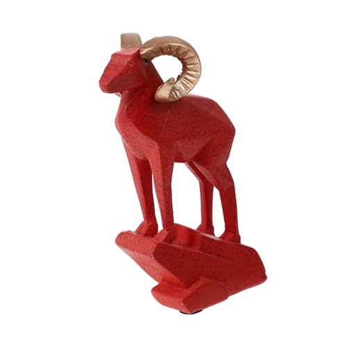 Amosfun Einzigartige Lamm-Ornament-Harz-handwerksstatue Schaf-Statue Für Die Inneneinrichtung Dekorative Kunst Für Den Fernsehschrank Amosfun Einzigartige Lamm-Ornament-Harz-handwerksstatue Schaf-Statue Für Die Inneneinrichtung Dekorative Kunst Für Den Fernsehschrank von Amosfun