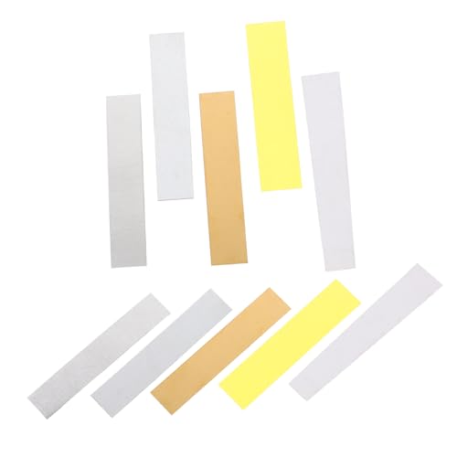 Amosfun 10 Stk. leitfähiges Material Galvanisieren von Elektrodenstreifen Galvanisieren des Elektrodenstreifens Tragbarer Elektrodenstreifen Aluminium von Amosfun