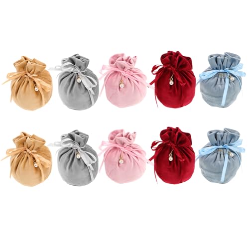 Amosfun 10 Stück Mini Schmuck und Süßigkeitstaschen für Hochzeiten Partys und Reisen Elegant mit Perlenakzenten Amosfun 10 Stück Mini Schmuck und Süßigkeitstaschen für Hochzeiten Partys und Reisen Elegant mit Perlenakzenten von Amosfun