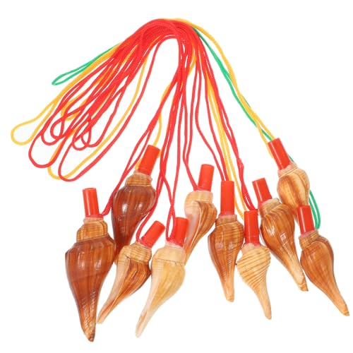 Amosfun 10 Stück Teiliges Muschelpfeifen Conch Whistle Partygeburtstag Festival Zubehör Langlebig und Lungentraining Zufällige Farbe von Amosfun
