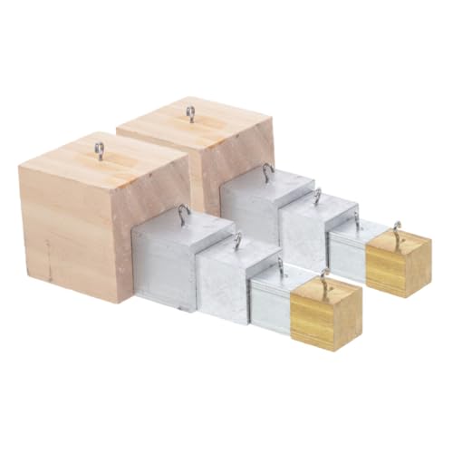 Amosfun 10Er Set Quader Lehrmittel Set Ausbildungswerkzeuge experimentierkasten Physik experimente Metallwürfel Dichtewürfel für die Wissenschaft Würfeldichte Metalldichtewürfel Kupfer von Amosfun