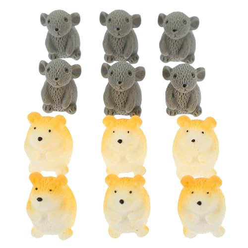 Amosfun Landschaft Dekoration Miniatur Ornamente 12 Stücke Harz Hamster Figur Home Decor Amosfun Landschaft Dekoration Miniatur Ornamente 12 Stücke Harz Hamster Figur Home Decor von Amosfun