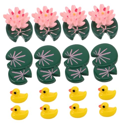 Amosfun 16-teiliges Mini-Lotusblatt-Garten-landschaftsdekorationsset Aus Kunstharz Realistische Figuren Für Die Garten- Und Heimdekoration Amosfun 16-teiliges Mini-Lotusblatt-Garten-landschaftsdekorationsset Aus Kunstharz Realistische Figuren Für Die Garten- Und Heimdekoration von Amosfun