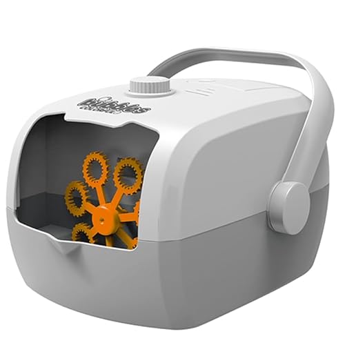 Amosfun 1Stk seifenblasenmaschine für Kinder Bubble Machine for Kids Spielzeuge Kinderspielzeug Seifenblasenmaschine Spielzeug Blasenmacher Spielzeug automatisch Tragetasche Weiß von Amosfun