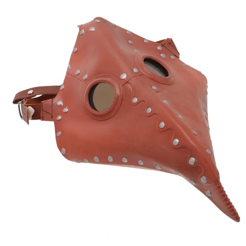 Amosfun 1stk Halloween- -schnabel-maske Lange Vogelschnabelmaske Gotische Vogelschnabelmaske Krähenmaske Pestvogelmaske Vinyl Steampunk Kleidung von Amosfun
