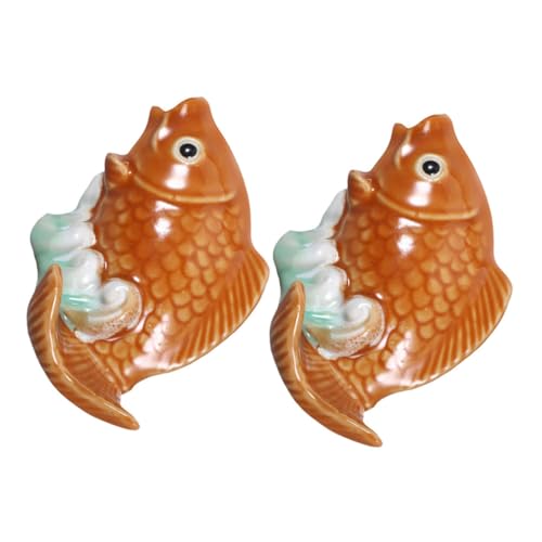 Amosfun 2 Stück Karpfen Toilettenbolzenkappen Keramische Fisch Schraubenkappen für Toilettenboden Dekorative Abdeckungen für Badezimmerdekoration Amosfun 2 Stück Karpfen Toilettenbolzenkappen Keramische Fisch Schraubenkappen für Toilettenboden Dekorative Abdeckungen für Badezimmerdekoration von Amosfun