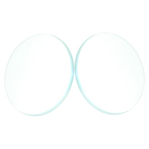 Amosfun 2 Stück optische konvexe Linse werkzeug optische linse Doppelkonvexes Objektiv kleine konvexe Linse Lupe konvexe Scheibe optisches Objektiv Teleskop-Objektiv Glas Transparent von Amosfun