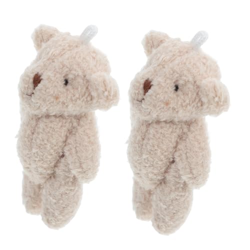 Amosfun Miniatur-bärenstatuen Winzige Ausgestopfte Bärenfiguren Plüschtiere Für Mädchen Realistische Bärenpuppen Handgefertigte Mini-szenenmodelle von Amosfun