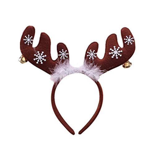 Amosfun 2 Stücke Rentier Geweih Haarreif mit Glocken Feder Kopfschmuck Weihnachten Haarschmuck Elch Kopfbedeckung Kinder Erwachsene Party Kostüm Zubehör Amosfun 2 Stücke Rentier Geweih Haarreif mit Glocken Feder Kopfschmuck Weihnachten Haarschmuck Elch Kopfbedeckung Kinder Erwachsene Party Kostüm Zubehör von Amosfun