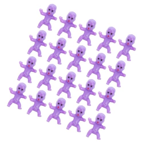 Amosfun 20 Stück Teiliges Mini Figuren aus Kunststoff Kleine Deko für Babyparty Tortendeko Eiswürfelspiel Zubehör Langlebige Farbechte Miniatur Junge Mädchen für Partyspaß von Amosfun