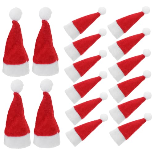 Amosfun 20 Stück Teiliges Weihnachtsmützen für Lutscher Candy Hats Kreative Candy Caps in Zufälligen Farben und Designs Wiederverwendbare Weihnachtsdekoration für Party Zufällige Farbe von Amosfun