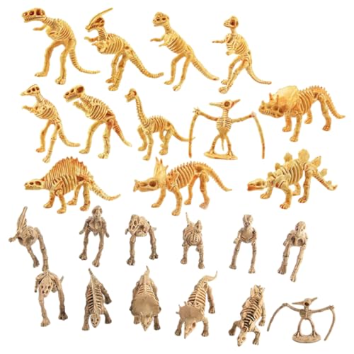 Amosfun 24 Stück Dinosaurier Skelett Modelle Jungen Knochen Lustiges Dinosaurier Partygeschenke Dinosaurier Skelett Kleine Dinosaurier Spielzeuge Simulation von Amosfun