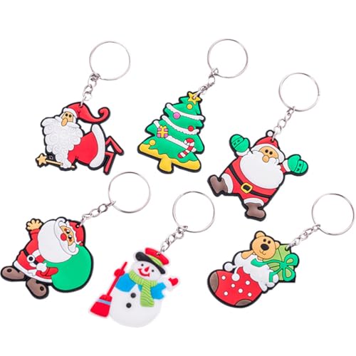 Amosfun 24 Stücke Weihnachten Schlüsselanhänger Silikon Weihnachtsbaum Schneemann Weihnachtsmann Anhänger Schlüsselbund Taschenanhänger Kinder Mitgebsel Spielzeug Amosfun 24 Stücke Weihnachten Schlüsselanhänger Silikon Weihnachtsbaum Schneemann Weihnachtsmann Anhänger Schlüsselbund Taschenanhänger Kinder Mitgebsel Spielzeug von Amosfun
