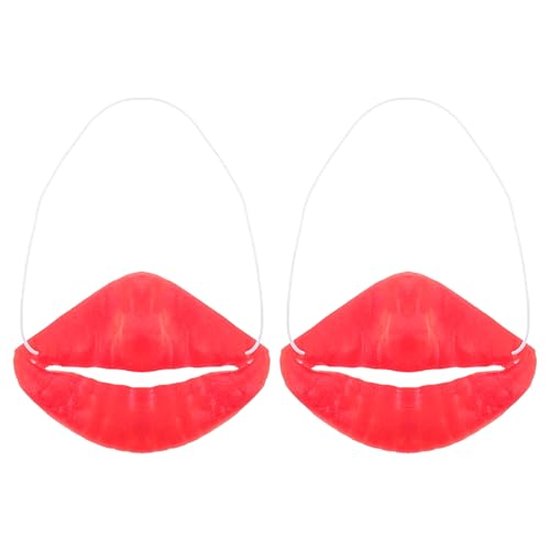 Amosfun 2st Gesichts-cosplay-requisiten Dicke Große Mund Spielzeug Ornamente Dekoration Für Tanzpartys Geist Kopf Masken Falsche Lippen Halloween Cosplay Masken Tier Kind Großer Roter Mund Amosfun 2st Gesichts-cosplay-requisiten Dicke Große Mund Spielzeug Ornamente Dekoration Für Tanzpartys Geist Kopf Masken Falsche Lippen Halloween Cosplay Masken Tier Kind Großer Roter Mund von Amosfun