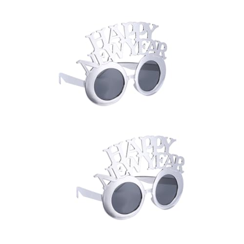 Amosfun 2st Happynewyear Brillen Sonnenbrille Für Kinderkostüme Kinderbrille Spielzeug Lustige Brillen Foto Requisiten Zubehör Für Kinderkostümpartys Partykostüm Brillen Silvester Kleidung von Amosfun