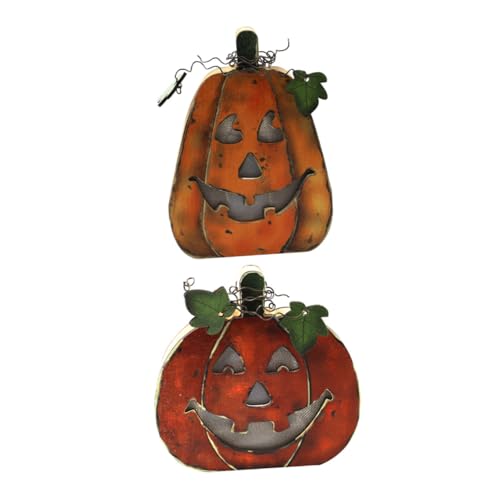 Amosfun Elegante Kürbislichter Aus Holz 2 Stück Für Halloween-Partys Und Häusliche Atmosphäre Amosfun Elegante Kürbislichter Aus Holz 2 Stück Für Halloween-Partys Und Häusliche Atmosphäre von Amosfun