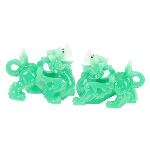 Amosfun 2st -Jade-Ornament Drachenstatue Mann Tierformen Gorilla-gartendekorationen Dekoratives Glückstierdekor Tragen Ungewöhnlich Gorilla-Figur Kuh Plüsch Harz Green Amosfun 2st -Jade-Ornament Drachenstatue Mann Tierformen Gorilla-gartendekorationen Dekoratives Glückstierdekor Tragen Ungewöhnlich Gorilla-Figur Kuh Plüsch Harz Green von Amosfun