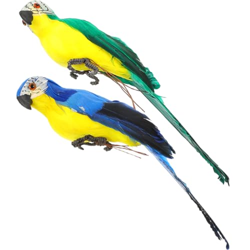 Amosfun 2 Stücke Lebensechte Papagei Statue Garten Vogel Figuren Ornamente Realistische Vögel Eingebettet Für Outdoor Decor Amosfun 2 Stücke Lebensechte Papagei Statue Garten Vogel Figuren Ornamente Realistische Vögel Eingebettet Für Outdoor Decor von Amosfun