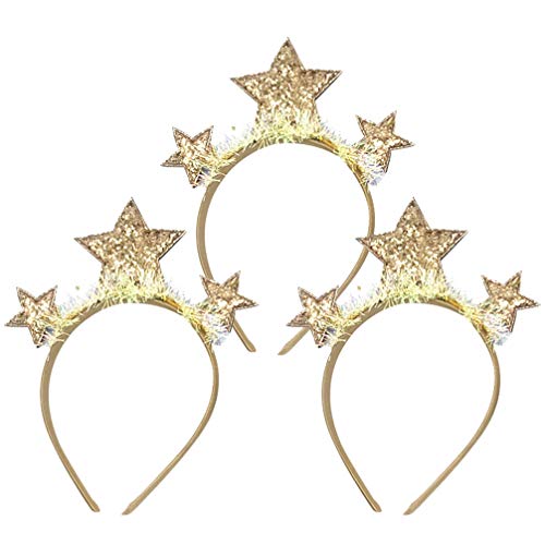 Amosfun 3 Stücke Silvester Haarreif 2022 Stirnband Tiara Neujahr Haarband Glitzer Stern Kopfschmuck Weihnachten Party Haarschmuck Kostüm Zubehör Silvester Dekoration Amosfun 3 Stücke Silvester Haarreif 2022 Stirnband Tiara Neujahr Haarband Glitzer Stern Kopfschmuck Weihnachten Party Haarschmuck Kostüm Zubehör Silvester Dekoration von Amosfun