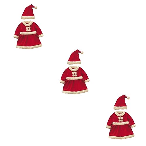 Amosfun 3St kinder weihnachtskostüm weihnachtskleider kinder Weihnachtsoutfits für Mädchen Kleidung durchführen Anzüge für Männer neugeborenes weihnachtsoutfit Kleidung für Bühnenauftritte von Amosfun