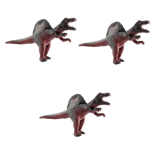 Amosfun 3st Spielzeuge Modell Dinosaurier-Ornament Für Zimmer Dinosaurier-Spielzeug Weiches Gummi Brachiosaurus von Amosfun
