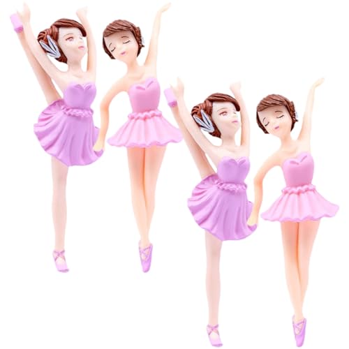 Amosfun Cupcake-topper „balletttänzerin“ mit Mädchen-statue Wiederverwendbar für Kuchen Desserts Topper für Geburtstags- und Babythemen von Amosfun