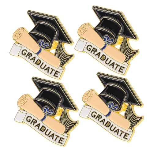Amosfun 4 Stück Graduierungsbrosche Abschlussdekoration Abschlussdenkmal Abschlussnadeln abschlussgeschenk zur Graduierung Absolvent Brosche Mützen-Anstecknadel Legierung Black Amosfun 4 Stück Graduierungsbrosche Abschlussdekoration Abschlussdenkmal Abschlussnadeln abschlussgeschenk zur Graduierung Absolvent Brosche Mützen-Anstecknadel Legierung Black von Amosfun