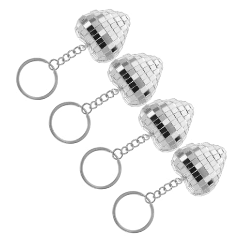 Amosfun 4 Stück Herzförmiger Disco Schlüsselanhänger Spiegelschlüsselanhänger für Party Tragbares Schlüsselketten Ornament Stylisches Accessoire für Besondere Anlässe Langlebig Amosfun 4 Stück Herzförmiger Disco Schlüsselanhänger Spiegelschlüsselanhänger für Party Tragbares Schlüsselketten Ornament Stylisches Accessoire für Besondere Anlässe Langlebig von Amosfun