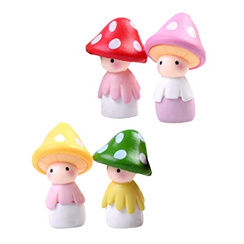 Amosfun Elegante Pilzfiguren PVC-Material Mini-pilzdekorationen Für Wohnzimmer von Amosfun