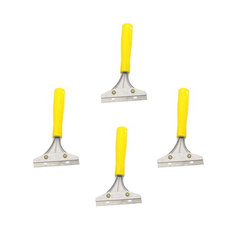 Amosfun 4 Stück Teiliges Reinigungsschaber Vielseitiger Praktischer Wand Farbschaber Präziser Abzieher zum Entfernen von Tapeten Aufklebern und Kleberückständen Glatten Oberflächen von Amosfun