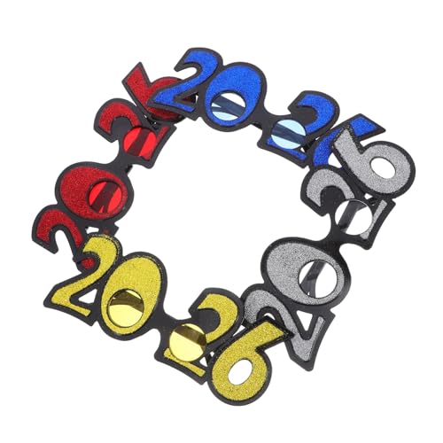 Amosfun 4 Stücke Zahlenshades für Partys Lustige Partyaccessoires für Geburtstags und Abschlussfeiern Einzigartige Dekoration für Unvergessliche Events von Amosfun