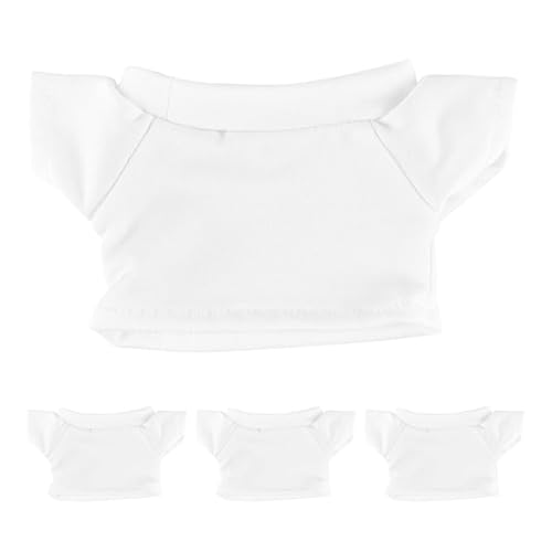 Amosfun 4stücke Teiliges Bärenoutfit Weiche T-Shirts Für Plüschtiere Dekorative Kleidung Für Bärenpuppen Robuste Und Langlebige Puppenbekleidung Für Partys Und Alltagsgebrauch von Amosfun
