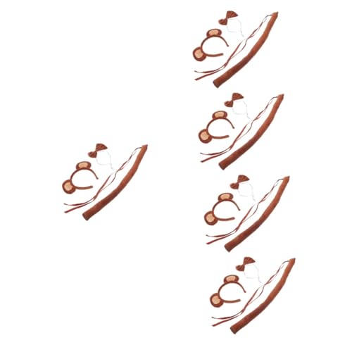 Amosfun 5 Sätze Stirnband Mit Affenohren Känguru Zebra Streifenhörnchen Binden Partydekorationen Dekoratives Stirnband Cosplay-stirnbänder Tierkostüm Coffee Kurzer Plüsch Amosfun 5 Sätze Stirnband Mit Affenohren Känguru Zebra Streifenhörnchen Binden Partydekorationen Dekoratives Stirnband Cosplay-stirnbänder Tierkostüm Coffee Kurzer Plüsch von Amosfun