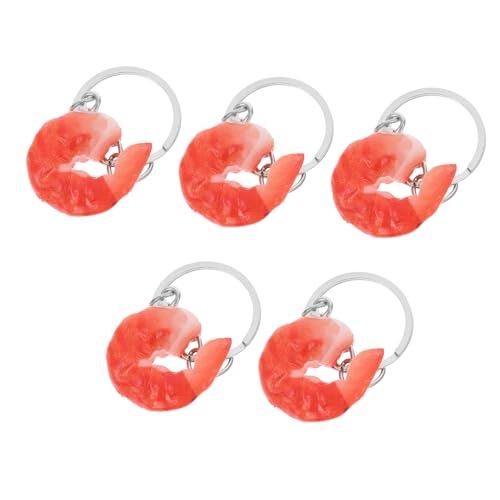 Amosfun 5 Stück Teiliges Lustiger Garnelen Schlüsselanhänger Realistische Nachahmung von Lebensmitteln für Taschen und Kreative Diy Zubehör für Fotografie und Dekoration Amosfun 5 Stück Teiliges Lustiger Garnelen Schlüsselanhänger Realistische Nachahmung von Lebensmitteln für Taschen und Kreative Diy Zubehör für Fotografie und Dekoration von Amosfun