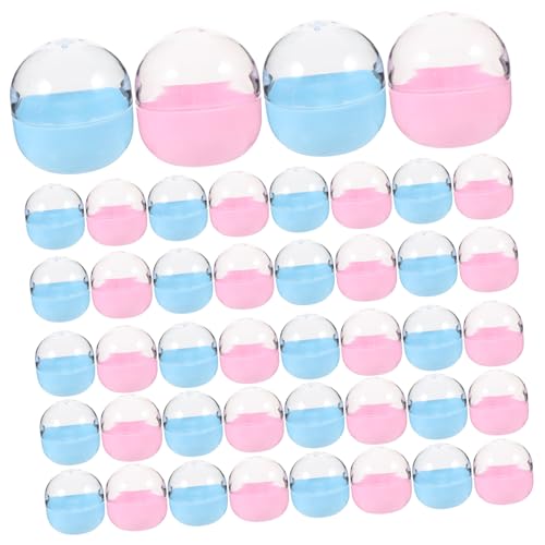 Amosfun 50 Stück Füllbare Kunststoffkugeln Mehrzweck Behälter Leicht Transparent Für Party Geschenke Hochzeit Ostern Geburtstag Shower Zufällige Farbe von Amosfun