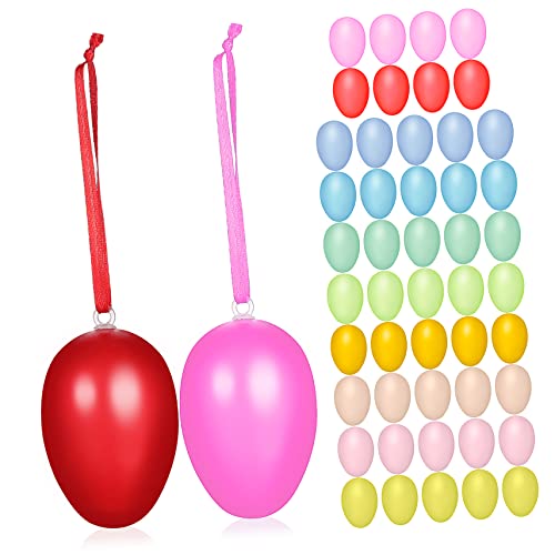Amosfun 50 Stück Teiliges Plastikeier mit Aufhängern Wiederverwendbare Ostereier zum Bemalen und Basteln Halbe Kunststoff Eier Deko für Osterkörbe Party und Festtagsdekoration Amosfun 50 Stück Teiliges Plastikeier mit Aufhängern Wiederverwendbare Ostereier zum Bemalen und Basteln Halbe Kunststoff Eier Deko für Osterkörbe Party und Festtagsdekoration von Amosfun