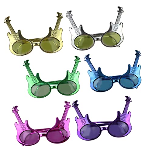 Amosfun 6 Stück Gitarre Form Partybrille Lustige Sonnenbrillen für Erwachsene Kreative Requisiten für Musik und Geburtstagsfeiern Farben Zufällig Langlebig und Stylisch Amosfun 6 Stück Gitarre Form Partybrille Lustige Sonnenbrillen für Erwachsene Kreative Requisiten für Musik und Geburtstagsfeiern Farben Zufällig Langlebig und Stylisch von Amosfun