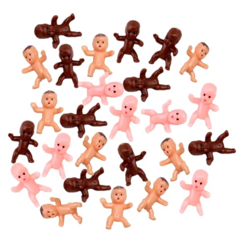 Amosfun 60 Stücke Mini Baby Geschlecht Offenbaren Party Dekorationen Reusable Plastic Baby Spielzeug von Amosfun
