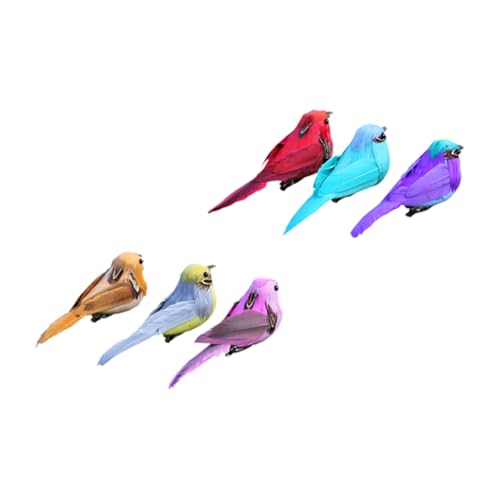Amosfun 6St Gartensimulationsvogel Tier Nachahmung Dekoration Kunstvogel Dekoration Kleiner Clip auf Vögeln gefälschte Vögel zum Basteln bastelsachen Tierhandwerk Mini-Vogelmodell Vlies Amosfun 6St Gartensimulationsvogel Tier Nachahmung Dekoration Kunstvogel Dekoration Kleiner Clip auf Vögeln gefälschte Vögel zum Basteln bastelsachen Tierhandwerk Mini-Vogelmodell Vlies von Amosfun