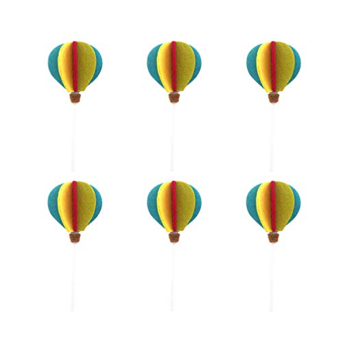 Amosfun 6pcs Geburtstag Cupcake Pick Heißluftballon Cake Topper dekorative Dessert Muffin Picks für Geburtstagsfeier Babyparty Amosfun 6pcs Geburtstag Cupcake Pick Heißluftballon Cake Topper dekorative Dessert Muffin Picks für Geburtstagsfeier Babyparty von Amosfun