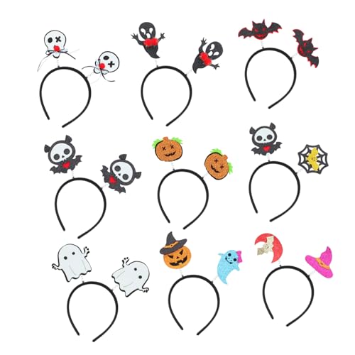 Amosfun 9 Stück Halloween Stirnband Bekleidung Stirnbänder Haarteile Stirnbänder Für Stirnbänder Halloween Kostüme Mädchen Stirnbänder Haarbänder Festival Haarband Amosfun 9 Stück Halloween Stirnband Bekleidung Stirnbänder Haarteile Stirnbänder Für Stirnbänder Halloween Kostüme Mädchen Stirnbänder Haarbänder Festival Haarband von Amosfun