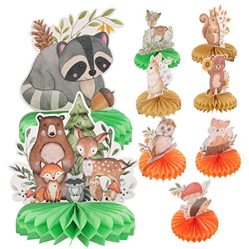 Amosfun 9st Wabenornamente Waldpartydekorationen Tischdekorationen Für Die Babyparty Waldtier-tischaufsätze Babytiere Geburtstagsparty Liefert Kleine Esstisch 350 g Weißer Karton Amosfun 9st Wabenornamente Waldpartydekorationen Tischdekorationen Für Die Babyparty Waldtier-tischaufsätze Babytiere Geburtstagsparty Liefert Kleine Esstisch 350 g Weißer Karton von Amosfun