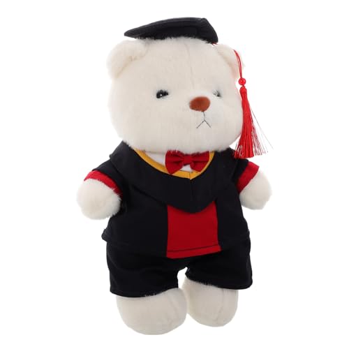 Amosfun Abschlusssaison Bärenpuppe Bärenstrauß für den Abschluss Graduierung mini Plüschtier Herzlichen Glückwunsch, Absolvent, Tierpuppe Bär der Abschlusssaison PP Baumwolle rot Amosfun Abschlusssaison Bärenpuppe Bärenstrauß für den Abschluss Graduierung mini Plüschtier Herzlichen Glückwunsch, Absolvent, Tierpuppe Bär der Abschlusssaison PP Baumwolle rot von Amosfun
